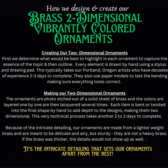 Wizard of Oz Yellow Brick Road Ornament Emerald City Movie Scene Color Brass - Picture 3 of 4